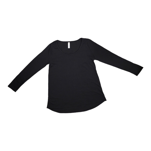 LuLaroe Women's Long Sleeve Black Top Shirt, Size M - Picture 2 of 6